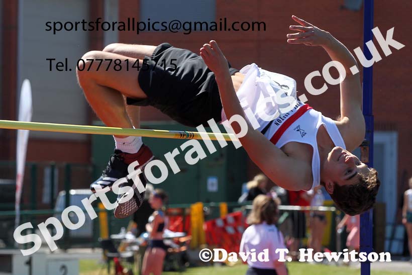 Senior mens high jump, 2021 Northern Senior and Under-20s Champs., Leigh. Photo: David T. Hewitson/Sports for All Pics